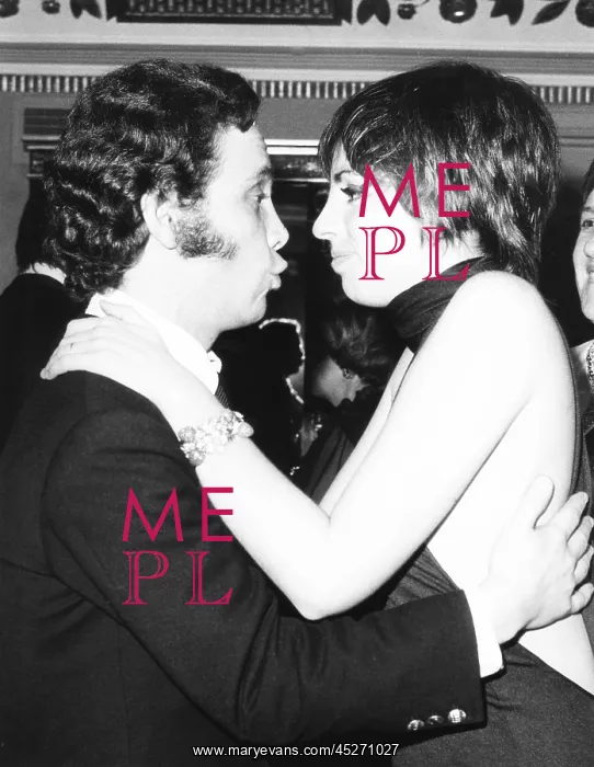 : Joel Gray greets Liza Minnelli at her opening at : Joel Gray greets Liza Minnelli at her opening at