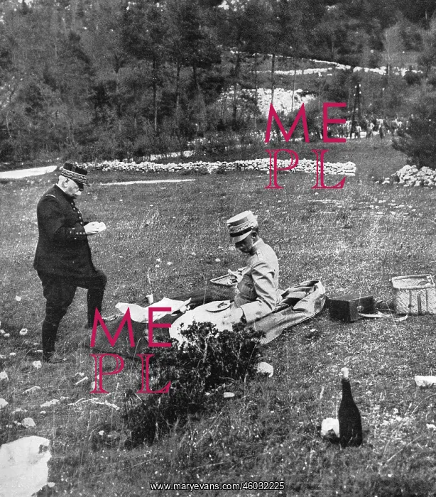 : Joffre and the King of Italy : Joffre and the King of Italy