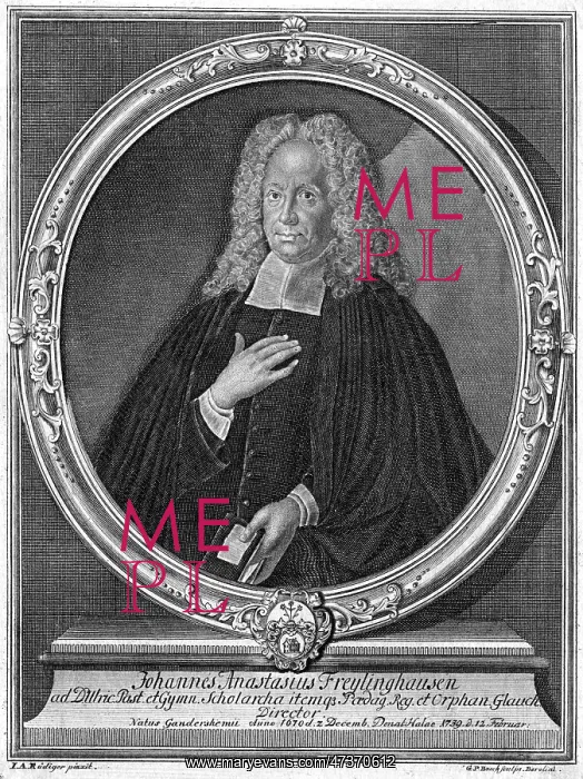 : JOHANN FREYLINGHAUSEN : JOHANN FREYLINGHAUSEN