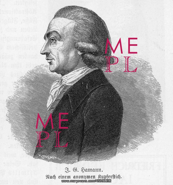 : JOHANN GEORG HAMANN : JOHANN GEORG HAMANN