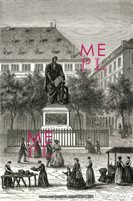 : JOHANN GUTENBERG / STATUE : JOHANN GUTENBERG / STATUE