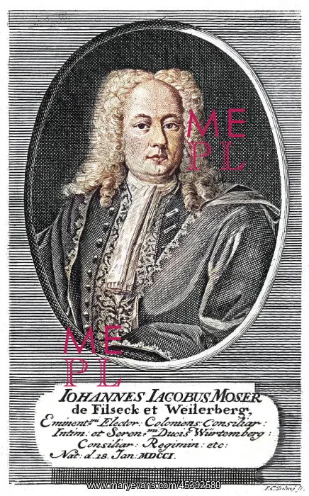 : JOHANN JACOB MOSER - 1 : JOHANN JACOB MOSER - 1