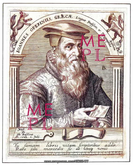: JOHANN OPERINUS : JOHANN OPERINUS