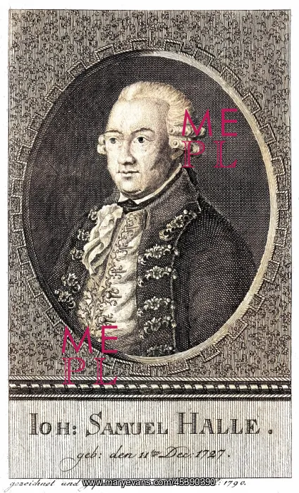 : JOHANN SAMUEL HALLE : JOHANN SAMUEL HALLE