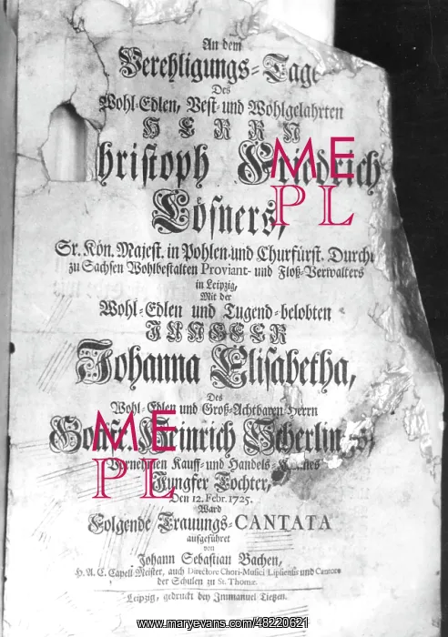 : Johann Sebastian Bach : Johann Sebastian Bach