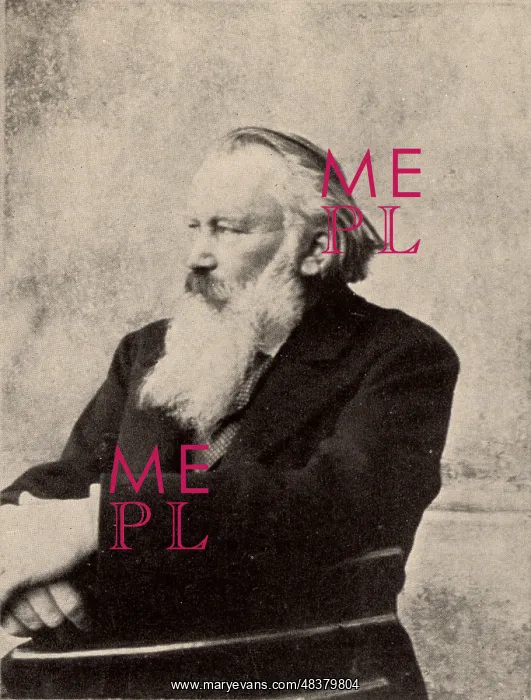 : Johannes Brahms (1833-1897) German composer : Johannes Brahms (1833-1897) German composer