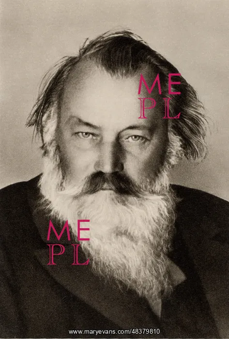 : Johannes Brahms (1833-1897) German composer : Johannes Brahms (1833-1897) German composer