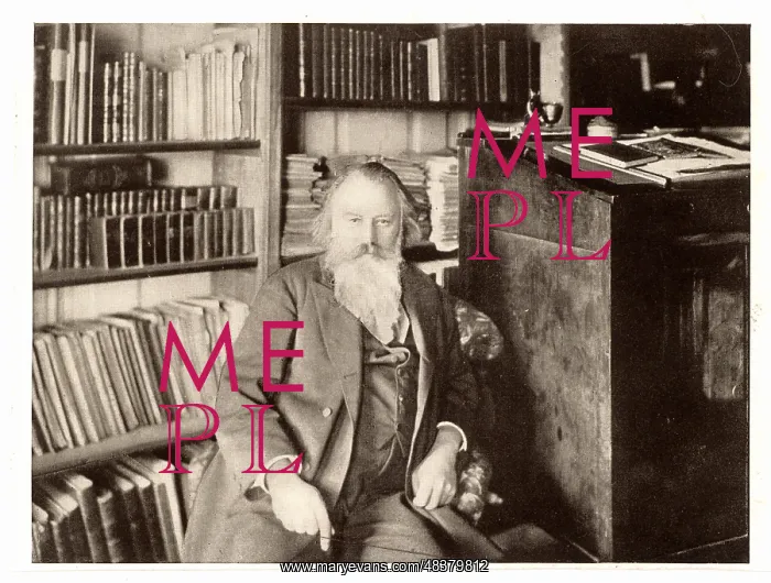 : Johannes Brahms (1833-1897) German composer : Johannes Brahms (1833-1897) German composer