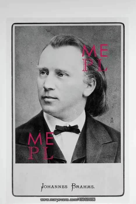 : Johannes Brahms, card : Johannes Brahms, card