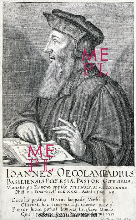 : Johannes Oecolampadius : Johannes Oecolampadius