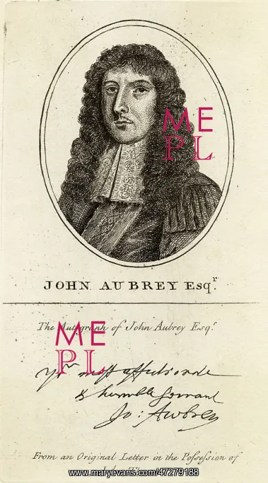 : JOHN AUBREY / ANON OVAL : JOHN AUBREY / ANON OVAL