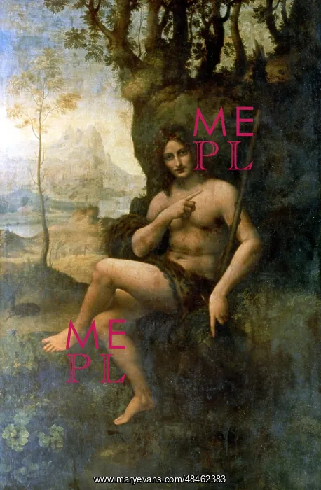 : John the Baptist, with the attributes of Bacchus : John the Baptist, with the attributes of Bacchus