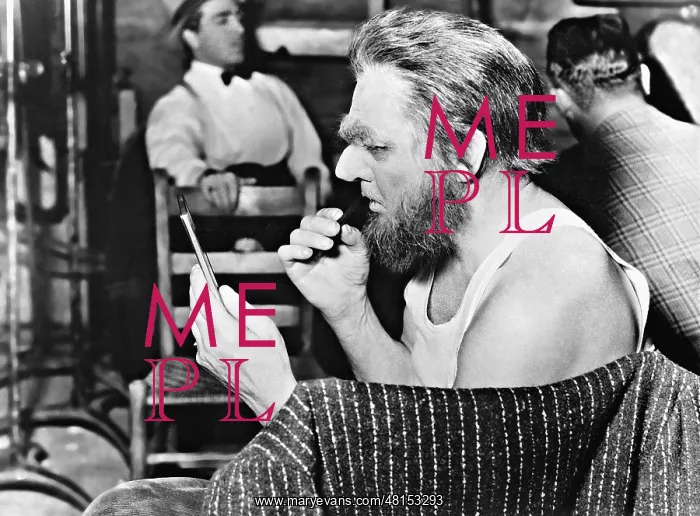 : John Barrymore in his dressing room, 1937 : John Barrymore in his dressing room, 1937