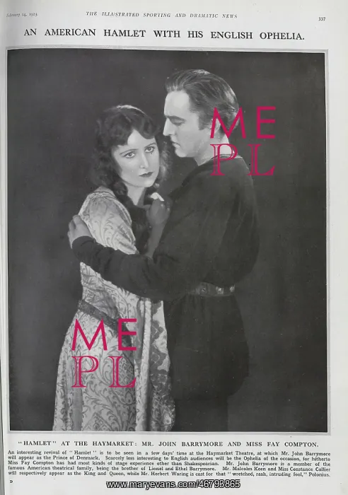 : John Barrymore and Fay Compton : John Barrymore and Fay Compton