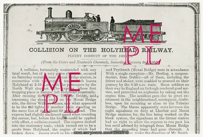 : ?John Bright?- collision on the Holyhead Railway : ?John Bright?- collision on the Holyhead Railway