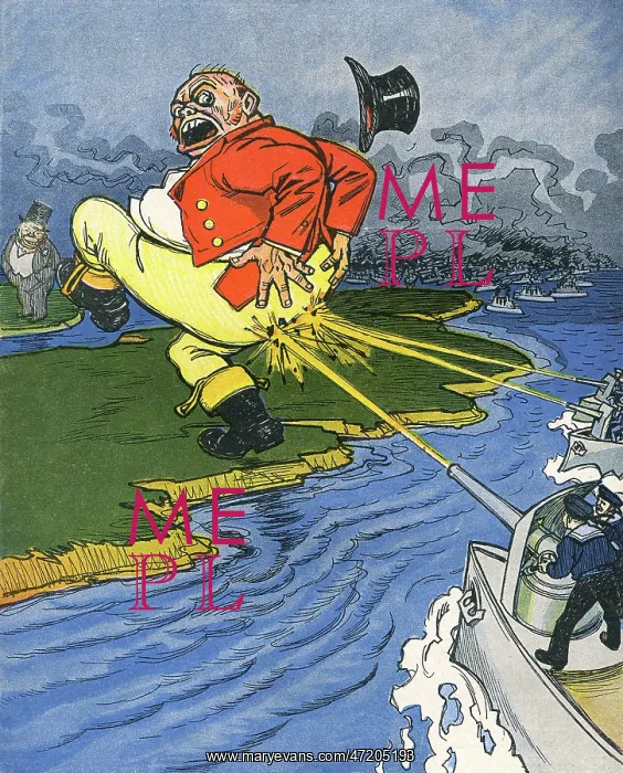 : John Bull Shot in Rear : John Bull Shot in Rear