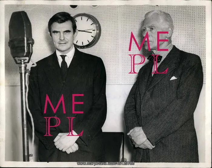 : John C Winant and Sir John Thorneycroft at BBC : John C Winant and Sir John Thorneycroft at BBC