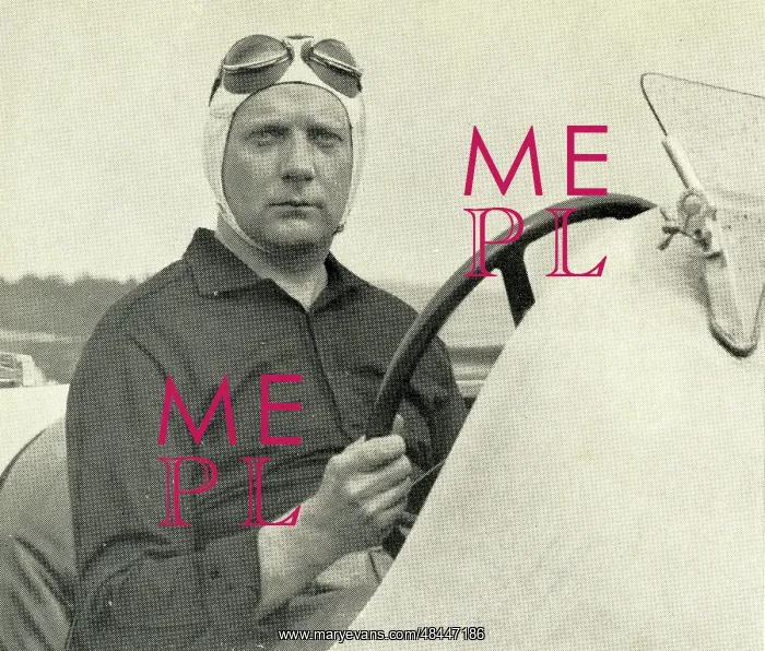 : John Cobb, driver, in a Napier-Railton : John Cobb, driver, in a Napier-Railton