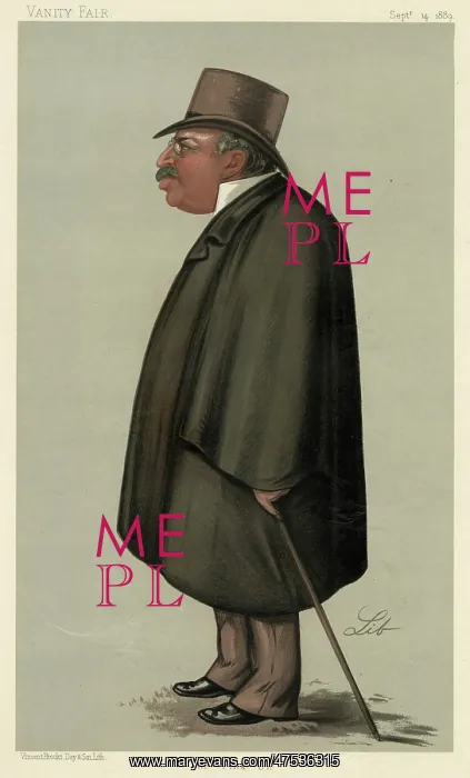 : John Corlett, caricature by Lib in Vanity Fair : John Corlett, caricature by Lib in Vanity Fair