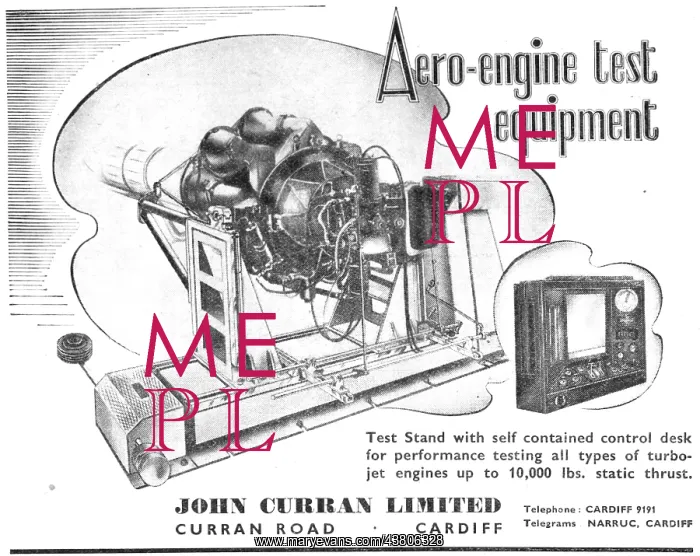 : John Curran Aero-Engine Test Equipment. 1950 : John Curran Aero-Engine Test Equipment. 1950