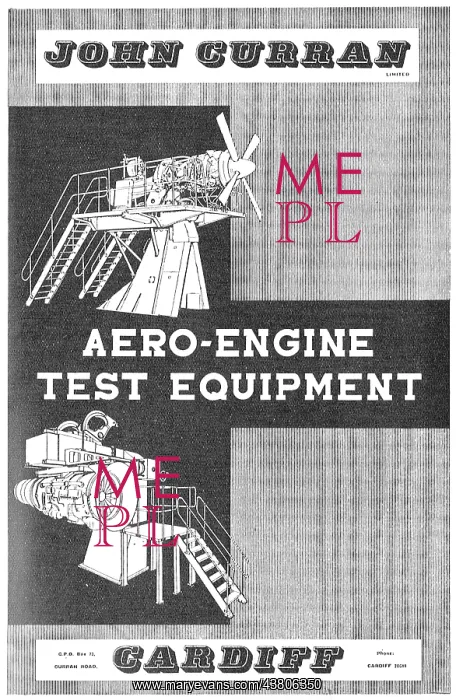 : John Curran Aero Engine Test Equipment : John Curran Aero Engine Test Equipment