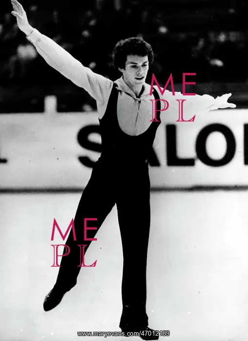 : John Curry during a figure skating competition : John Curry during a figure skating competition