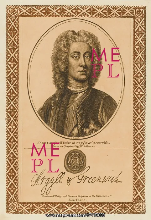: JOHN DUKE OF ARGYLL : JOHN DUKE OF ARGYLL
