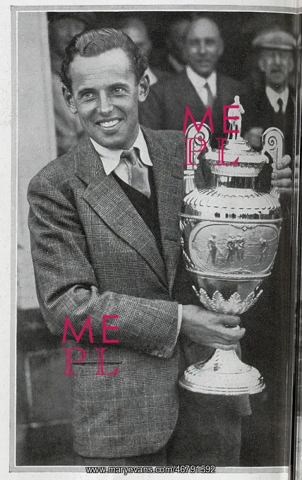 : John De Forest with Golf Trophy : John De Forest with Golf Trophy