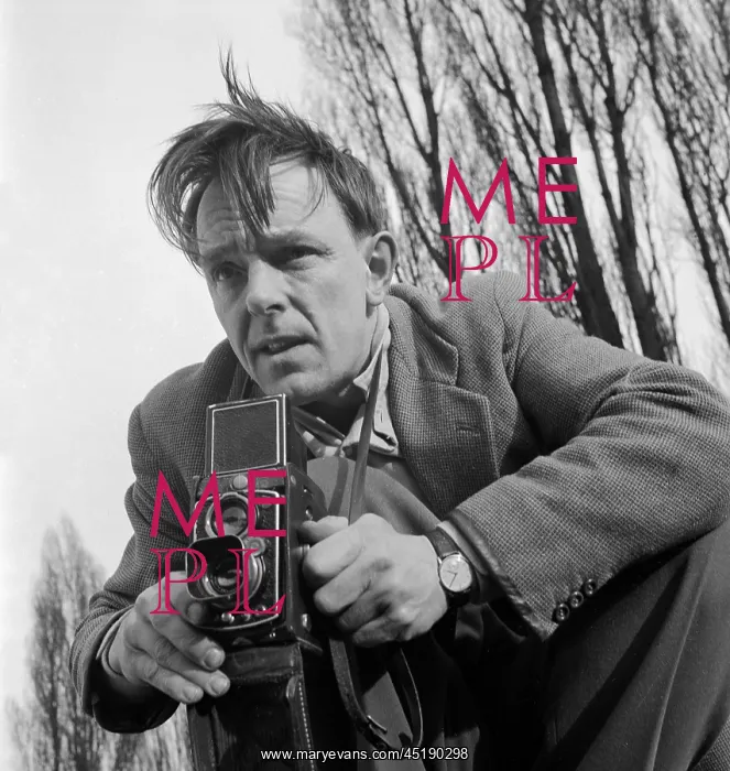 : John Gay. An informal portrait of John Gay outdoors using a twin lens reflex camera : John Gay. An informal portrait of John Gay outdoors using a twin lens reflex camera