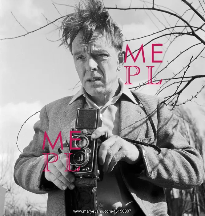 : John Gay. An informal portrait of John Gay outdoors using a twin lens reflex camera : John Gay. An informal portrait of John Gay outdoors using a twin lens reflex camera