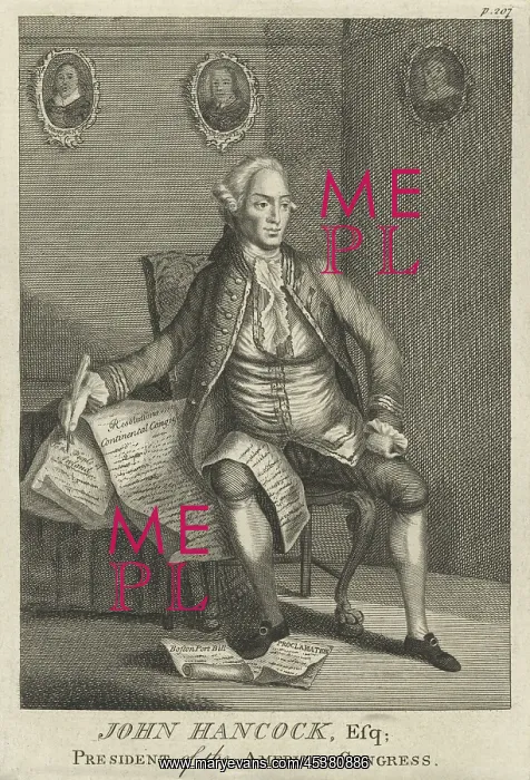 : John Hancock was President of the American : John Hancock was President of the American