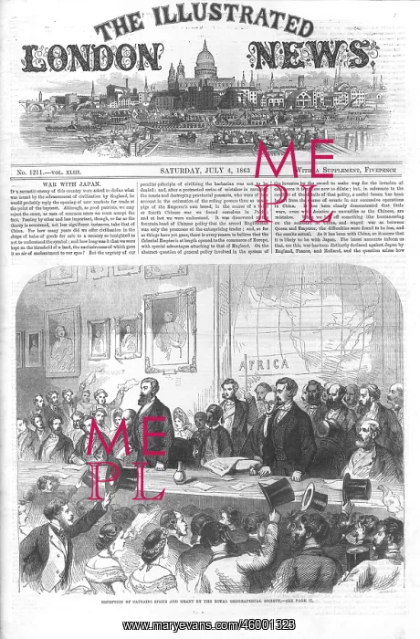 : John Hanning Speke and James Augustus Grant speaking at the : John Hanning Speke and James Augustus Grant speaking at the