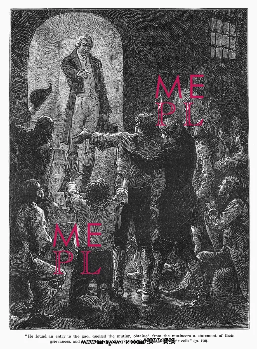 : John Howard, prison reformer, visiting prisoners : John Howard, prison reformer, visiting prisoners