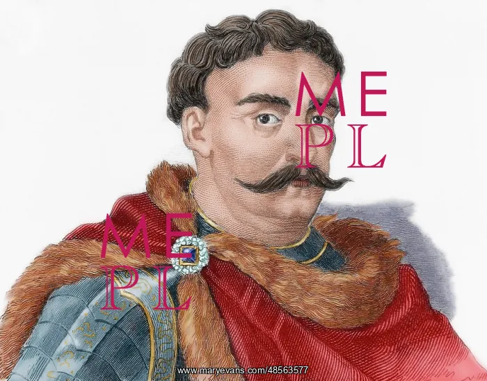  : John III Sobieski (1629-1696). King of Poland. Engraving. Co
