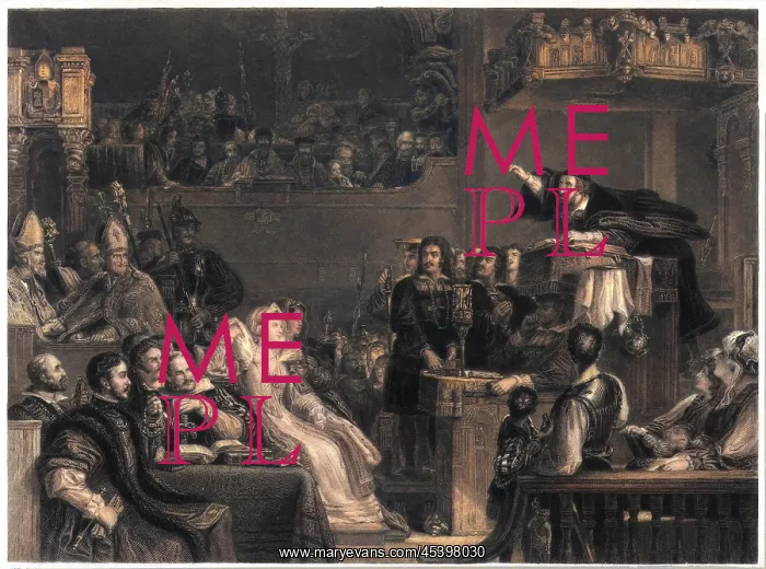 : John Knox (1505-1572) Religious reformer preaches before the Lords of the Congregation : John Knox (1505-1572) Religious reformer preaches before the Lords of the Congregation