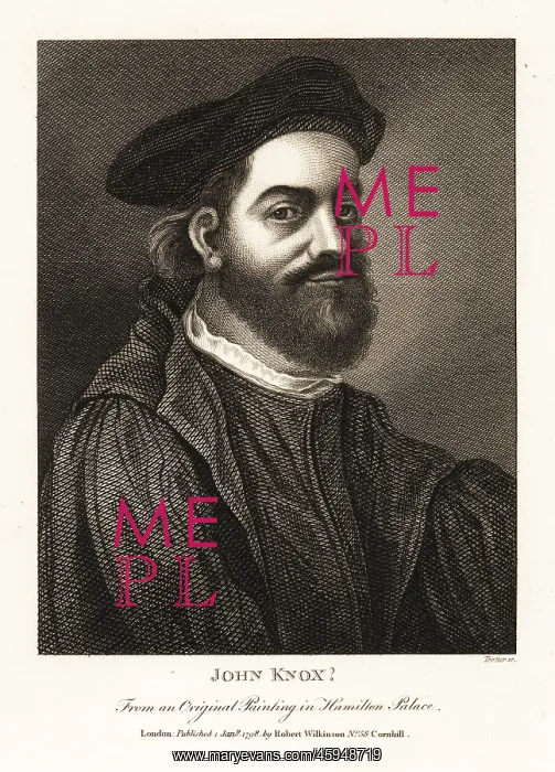 : John Knox the younger(?), Scottish preacher and : John Knox the younger(?), Scottish preacher and
