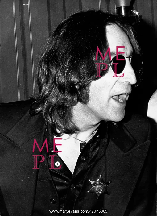 : John Lennon, formerly of The Beatles pop group : John Lennon, formerly of The Beatles pop group