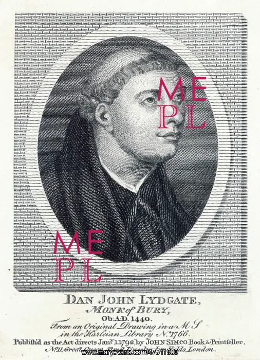 : JOHN LYDGATE : JOHN LYDGATE