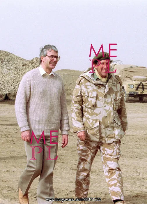 : John Major & Brigadier Patrick Cordingley John Major & B : John Major & Brigadier Patrick Cordingley John Major & B