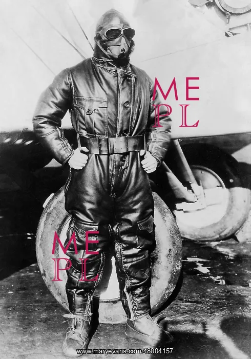 : John McReady in a flight suit, 1925 : John McReady in a flight suit, 1925
