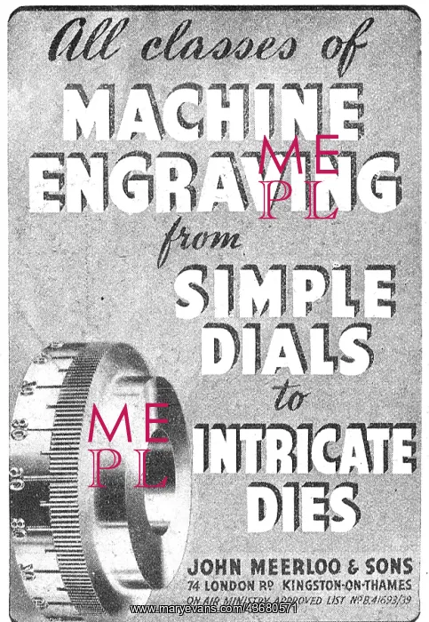 : John Meerloo Machine Engraving : John Meerloo Machine Engraving