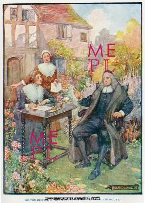 : John Milton in his garden : John Milton in his garden