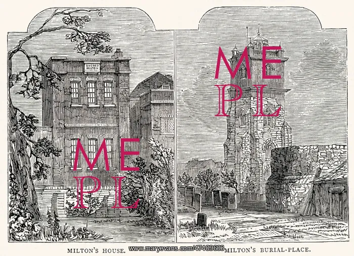 : John Milton's House and Burial Place : John Milton's House and Burial Place