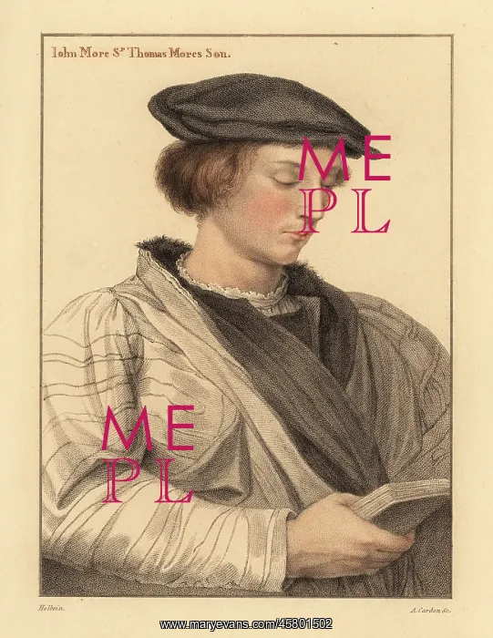 : John More, aged 19, son of Sir Thomas More : John More, aged 19, son of Sir Thomas More