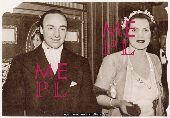 : John Profumo with Miss Diana Mills : John Profumo with Miss Diana Mills