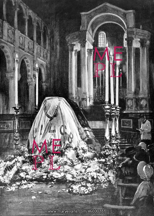 : John Redmond's Coffin, Westminster Cathedral 1918 : John Redmond's Coffin, Westminster Cathedral 1918