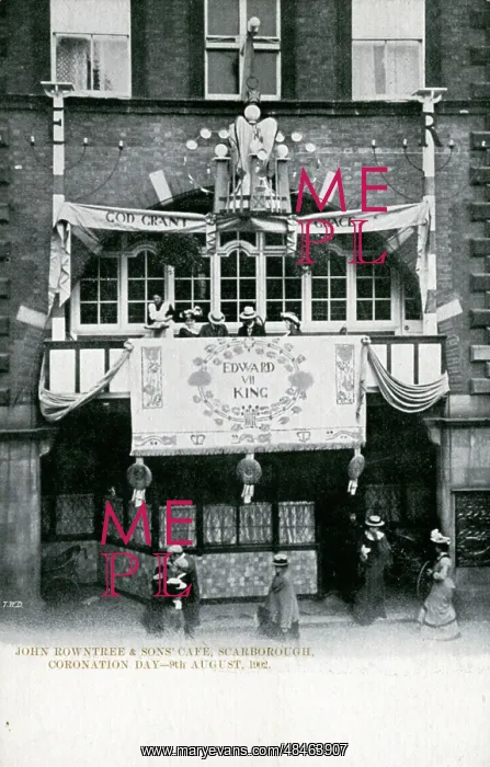 : John Rowntree & Sons Cafe, Coronation Celebrations, Scarboro : John Rowntree & Sons Cafe, Coronation Celebrations, Scarboro