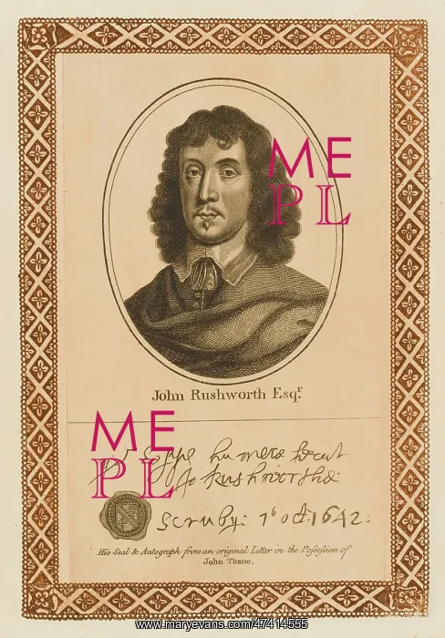 : JOHN RUSHWORTH : JOHN RUSHWORTH