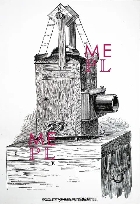 : John Thompson's magic lantern with continuous slide feed : John Thompson's magic lantern with continuous slide feed