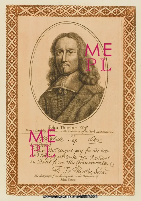 : JOHN THURLOE : JOHN THURLOE